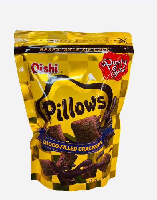 Oishi Pillows Choco-Filled Crackers 150g