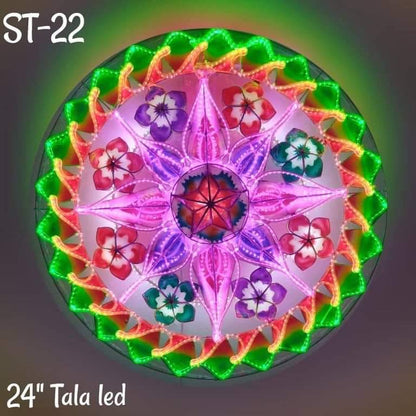 Christmas Parol / Lantern “TALA” ST22 LED lights (24 inches) 110v