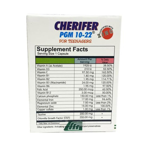 Cherifer Vitamin and Mineral Supplement 30 Capsules