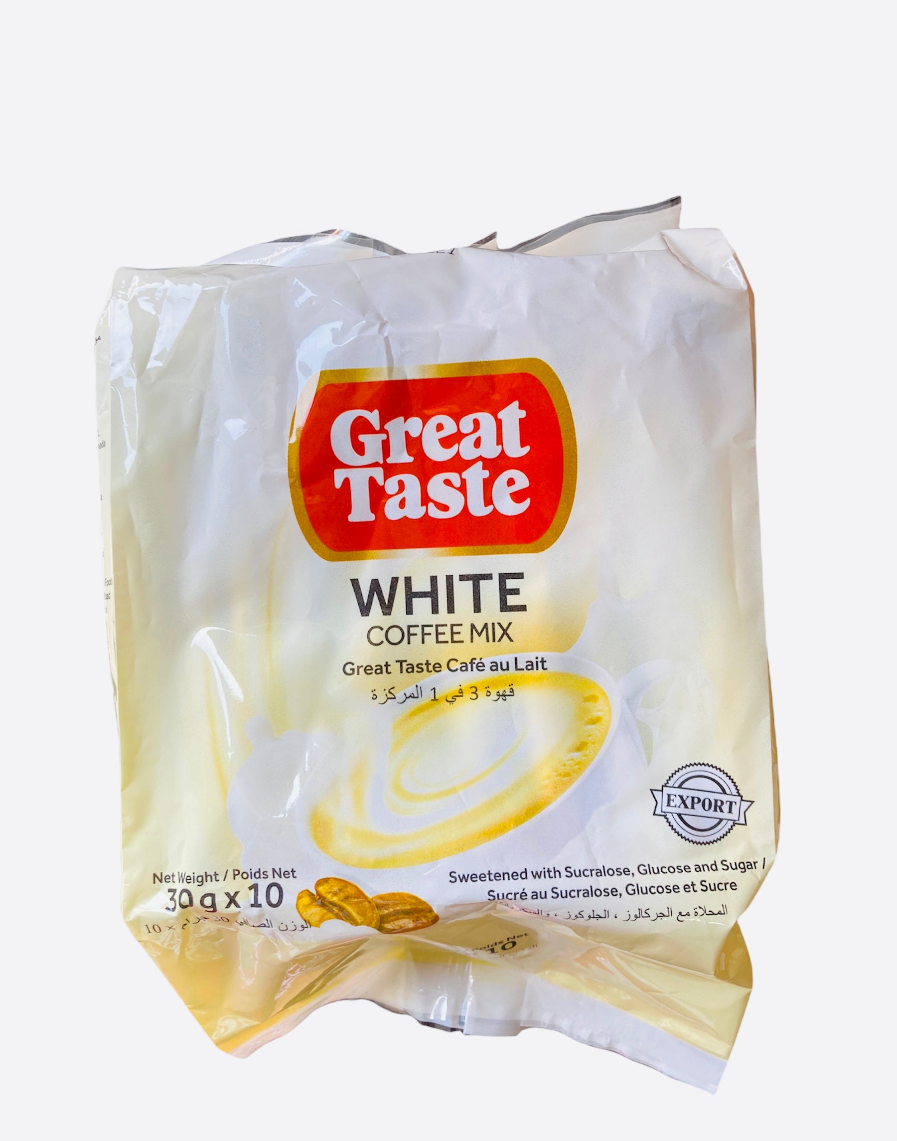 Great Taste 3 in 1 Coffee Mix White, 10pcs | Filipino Grocery